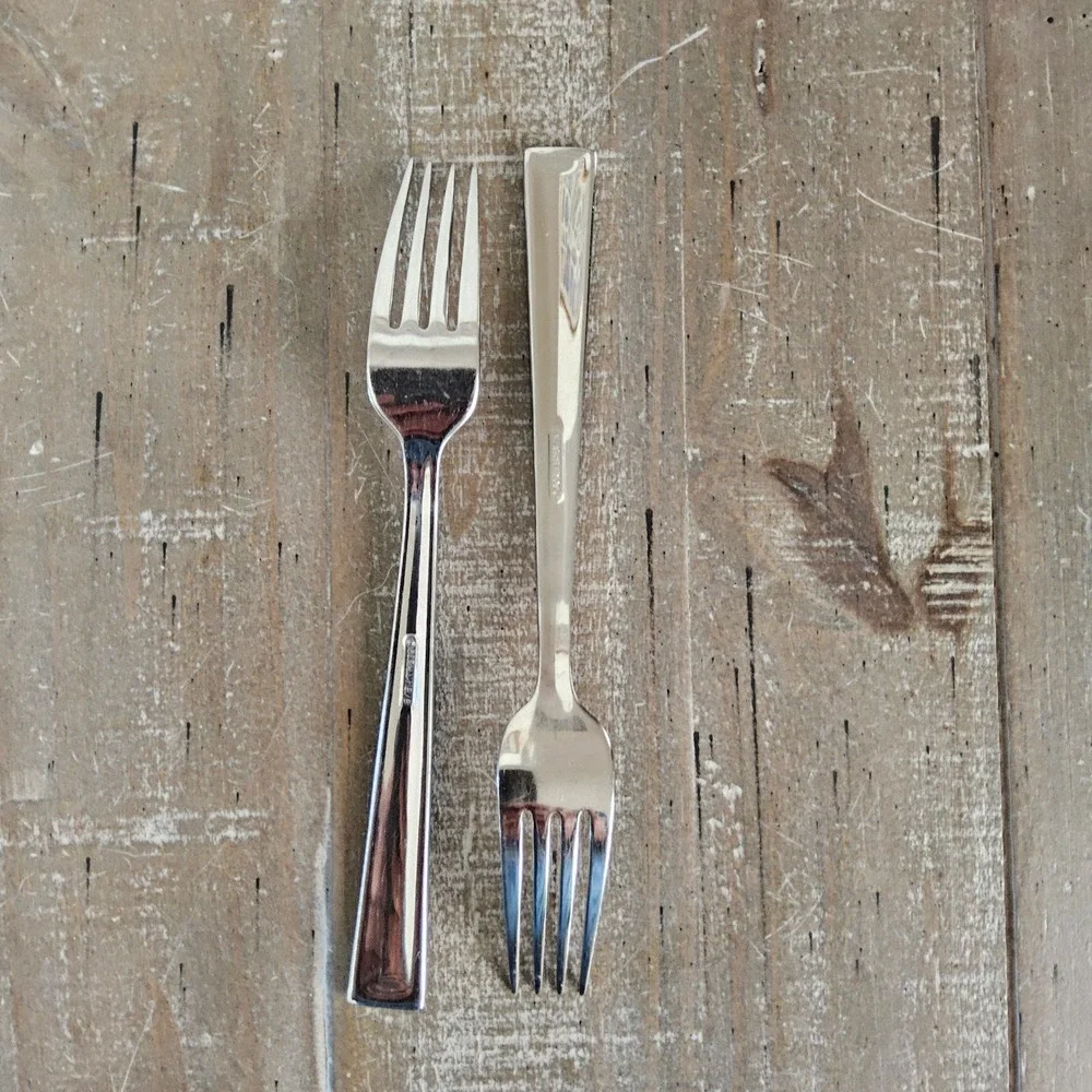 Gorham Marabella Dinner Fork 4 Piece Set Stainless Steel 18/8  Flatware MCM